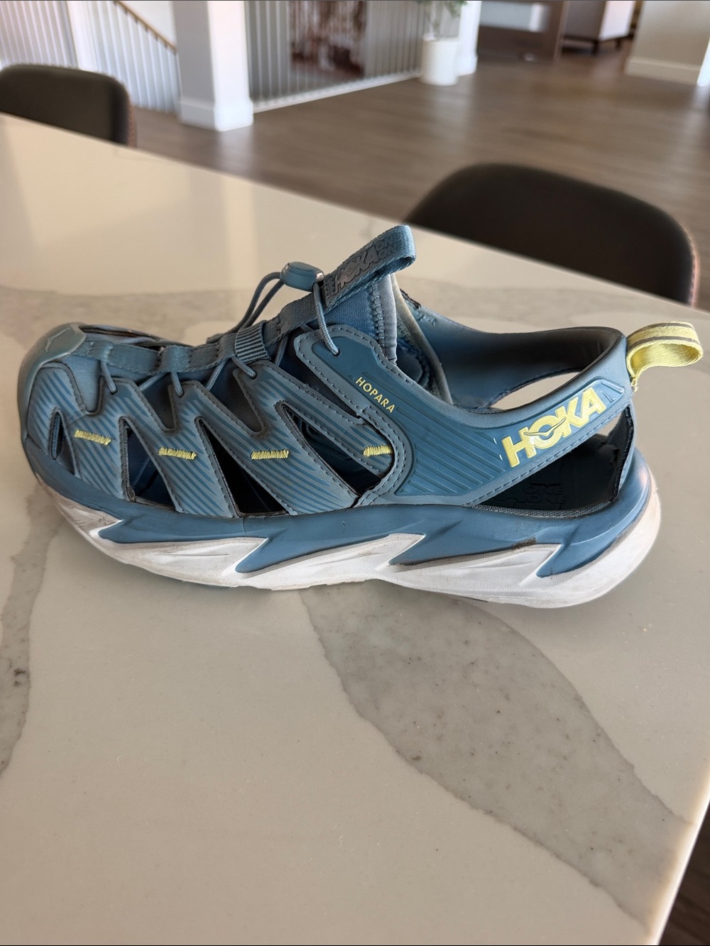 HOKA One One Hopara Women’s Blue Athletic Slip-on Trail Hiking Sandals. Sz 9.5
